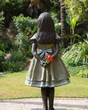 Alice in Wonderland sculpture