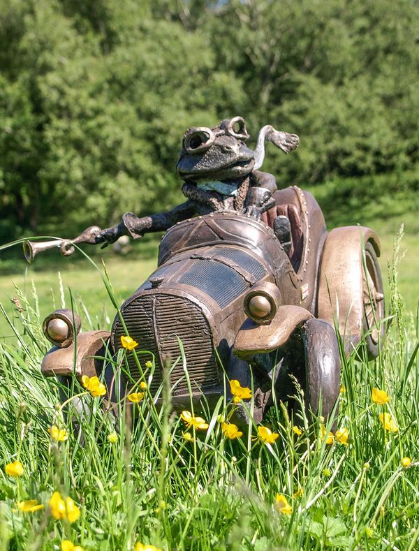 Toad of Toad Hall - Bronze Garden Sculpture