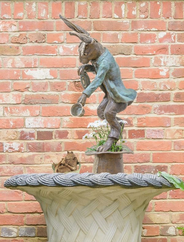 The Mad March Hare - Bronze Water Feature