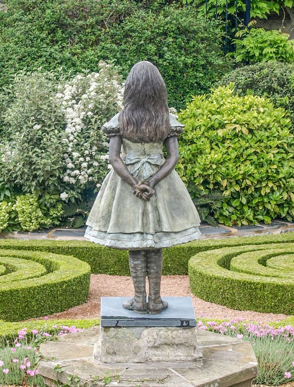 Alice Enchanted - Bronze Garden Sculpture