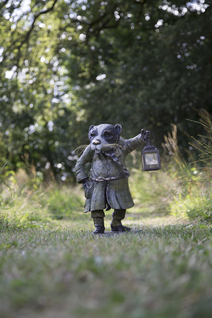 Mr Badger - Bronze Garden Sculpture