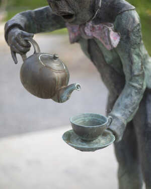 Before Mad Hatter Tea Part Water Feautre