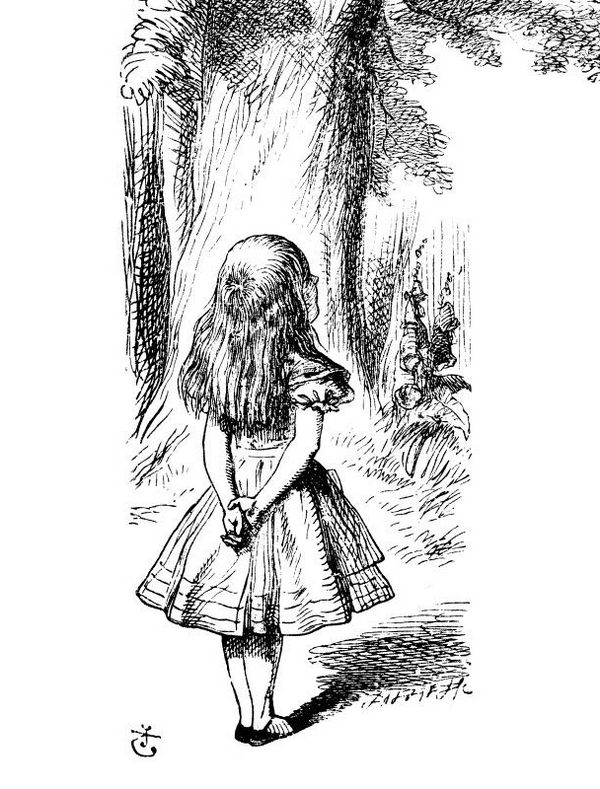 Alice - original illustration for Alice in Wonderland by Sir John Tenniel