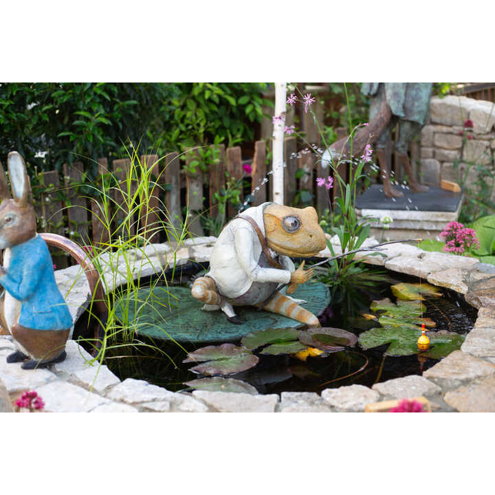 Mr Jeremy Fisher Water Feature displayed at RHS Chelsea Flower Show 2026