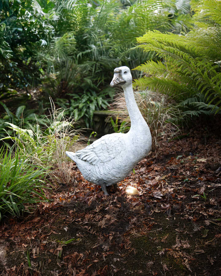 The goose that layid the golden eggs sculpture