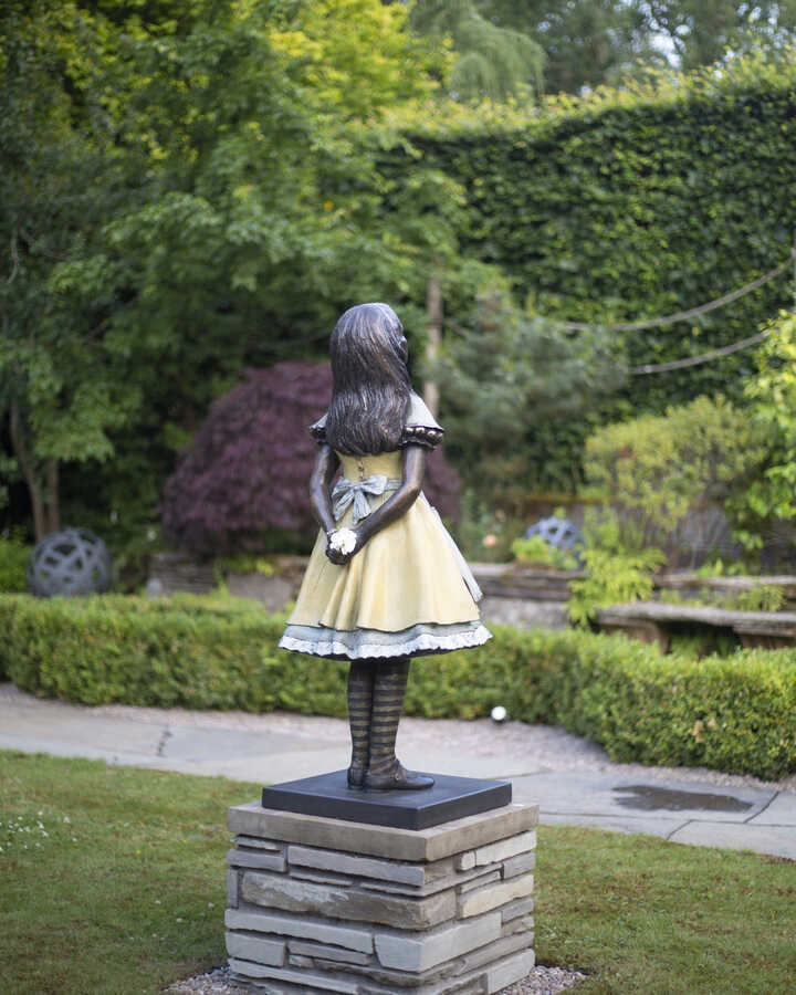 Alice in Wonderland sculpture