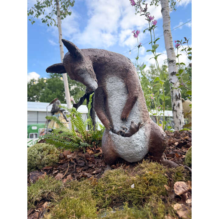 Kanga and Roo garden sculpture displayed at RHS Chelsea Flower Show 2026