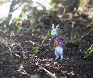 The White Rabbit Minature Bronze from Robert James Workshop