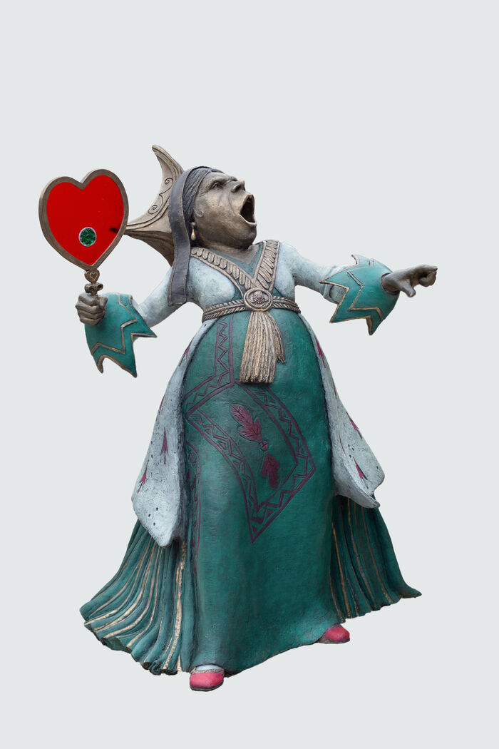 The Queen of Hearts - Bronze Garden Sculpture