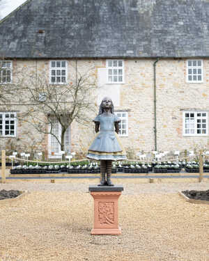 Alice in Wonderland sculpture
