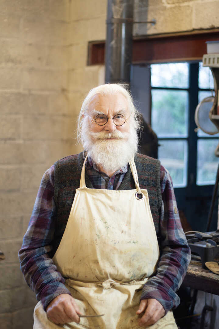 Robert Ellis sculptor at Robert James Workshop