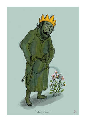 barefoot king watering flowers barefoot king watering flowers