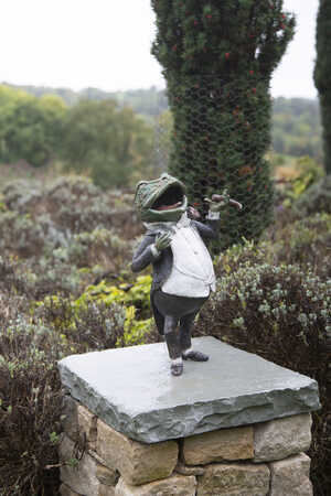 Mr. Toad in his dinner jacket at Forde Abbey