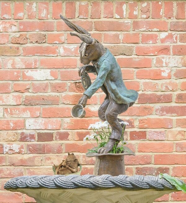 The Mad March Hare - Bronze Water Feature