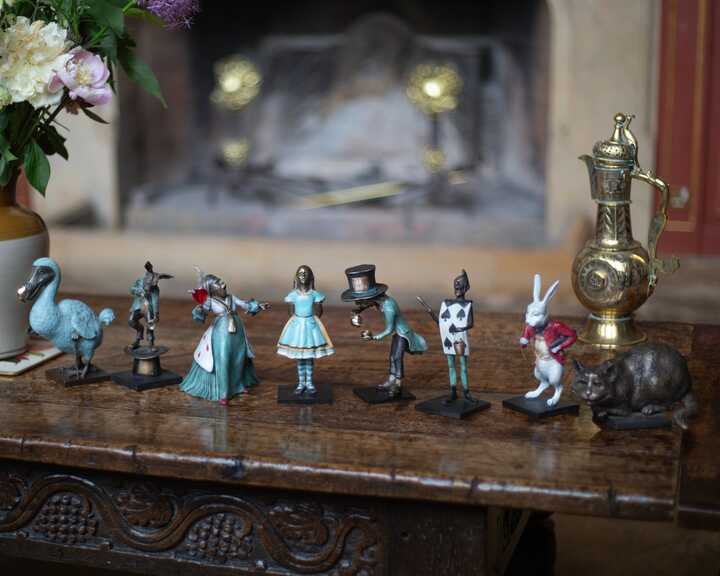 Alice in Wonderland minature sculpture range from Robert James Workshop