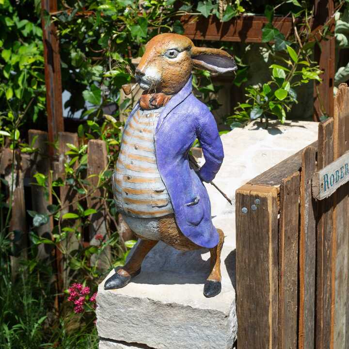 Mr Benjamin Bunny literary sculpture displayed at RHS Chelsea Flower Show 2026