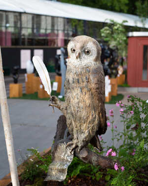 Wol garden sculpture displayed at RHS Chelsea Flower Show 2026