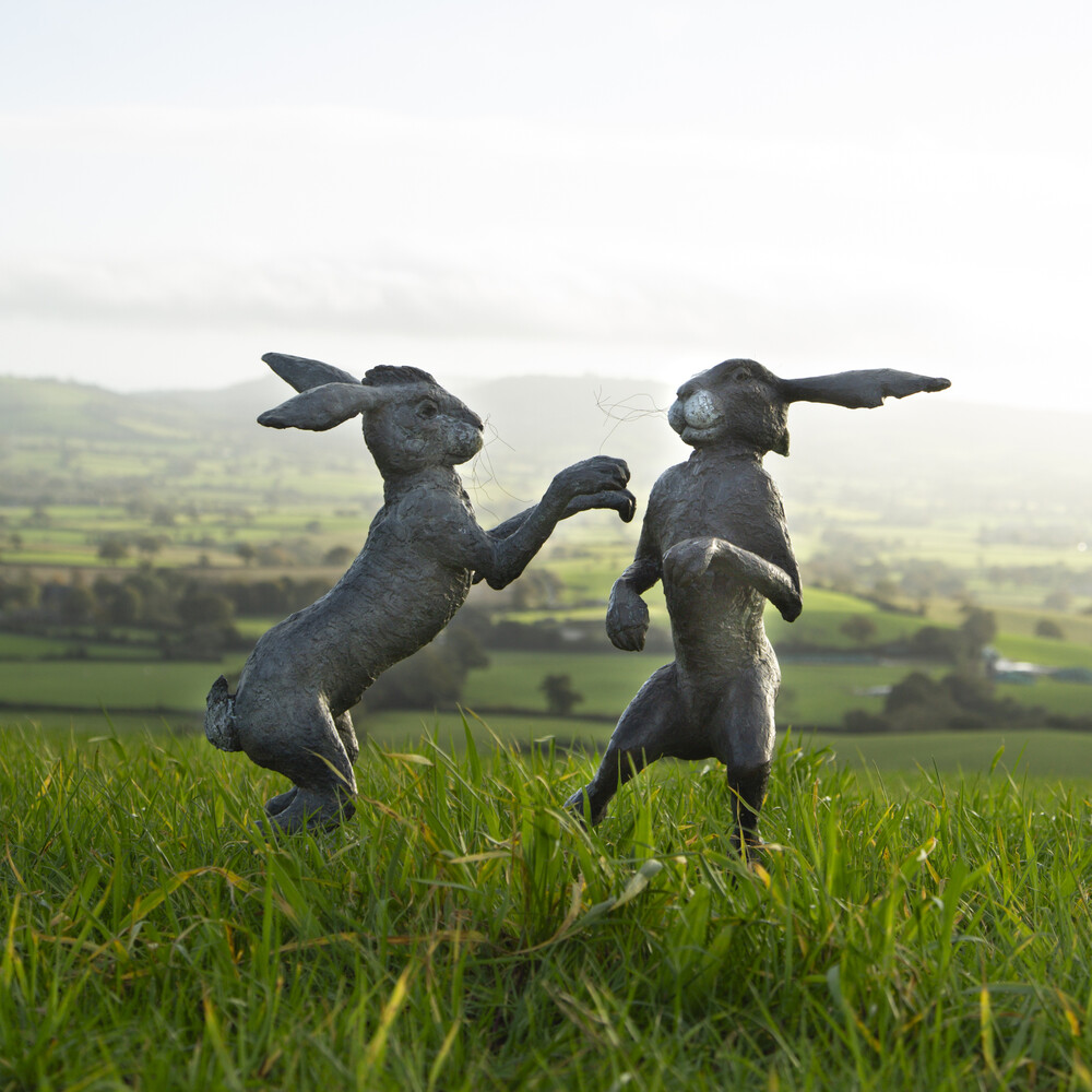 General Woundwort & Bigwig - Bronze Garden Sculpture