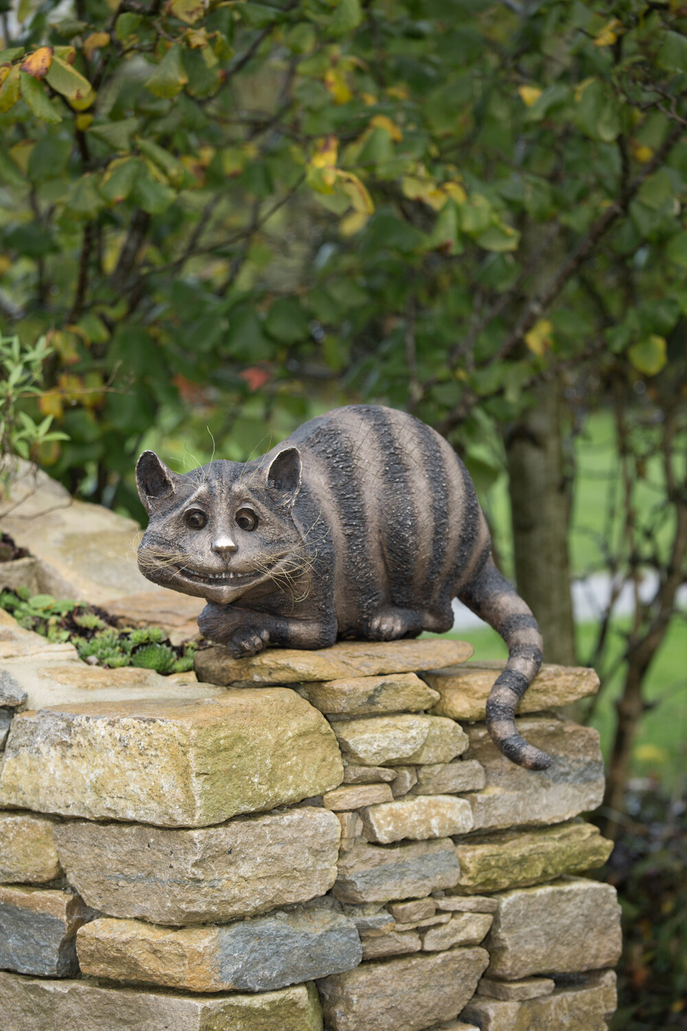 The Cheshire Cat - Bronze Garden Sculpture