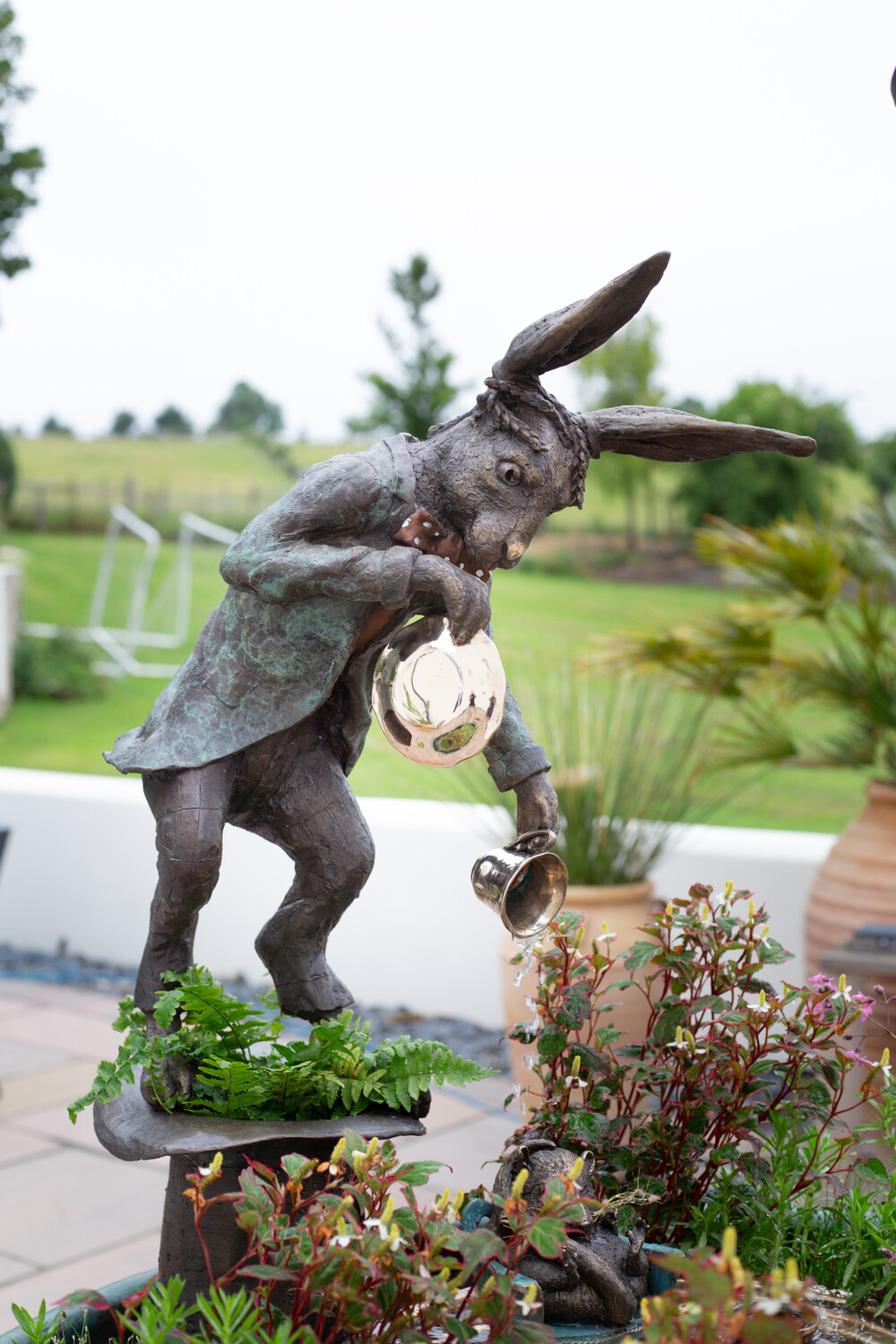 The Mad March Hare - Bronze Water Feature The Mad March Hare - Bronze Water Feature