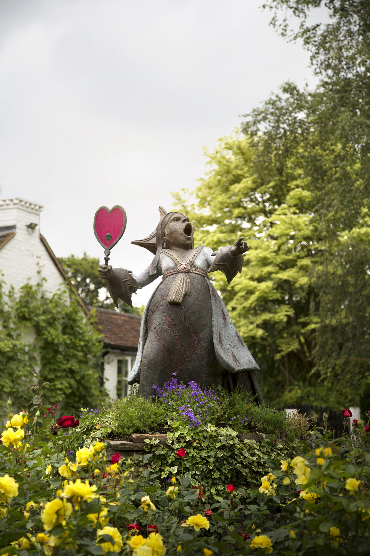 The Queen of Hearts - Bronze Garden Sculpture