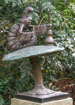alice in wonderland caterpillar statue