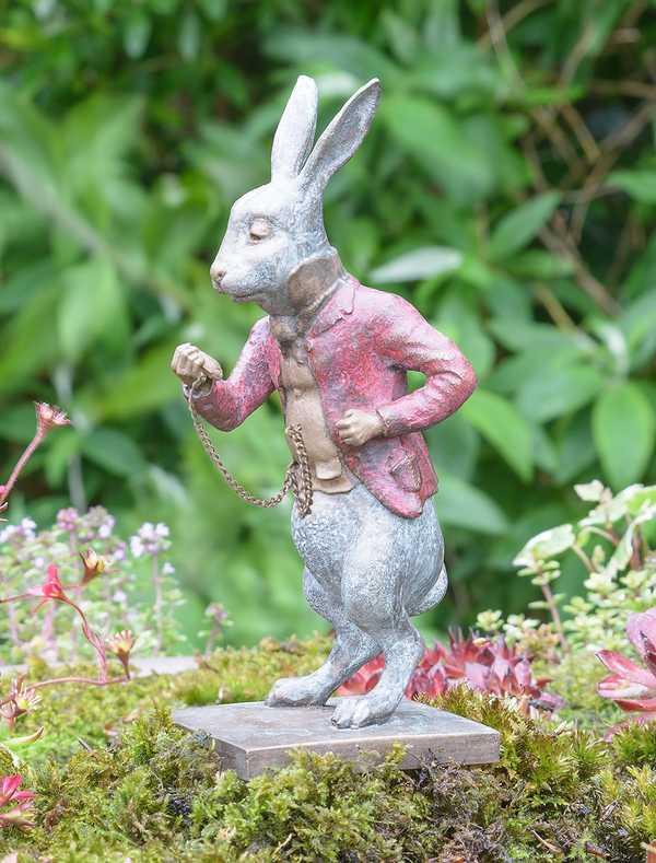 The White Rabbit - Miniature Bronze Sculpture