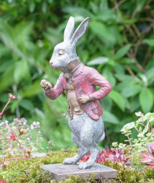 The White Rabbit - Miniature Bronze Sculpture