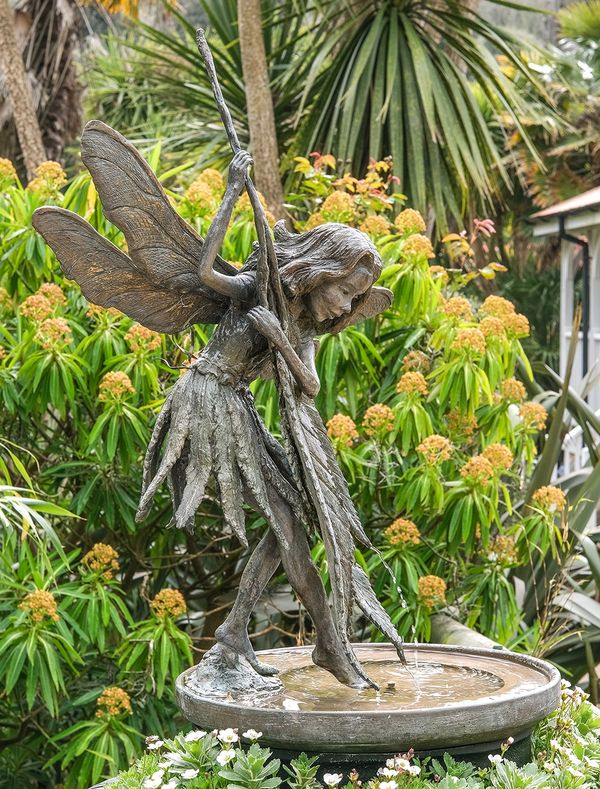 The Willow Fairy Bronze water feature
